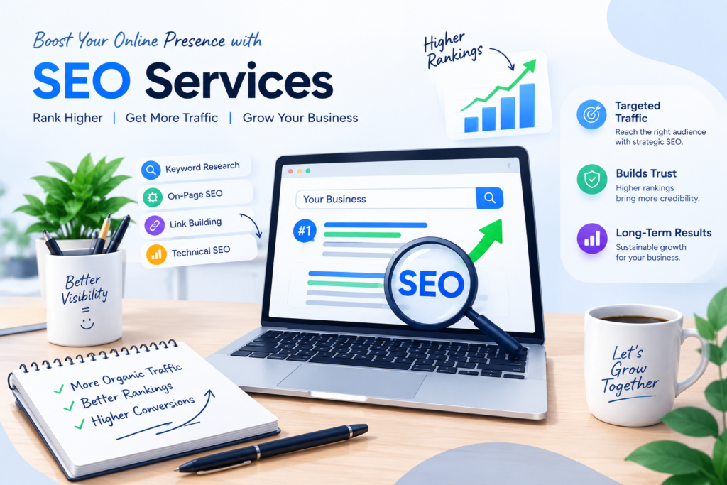 Digital Marketing Services for SEO Optimization, Higher Google Rankings, and Organic Traffic Growth
